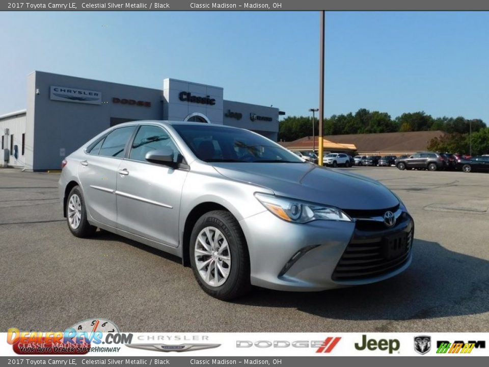 2017 Toyota Camry LE Celestial Silver Metallic / Black Photo #1