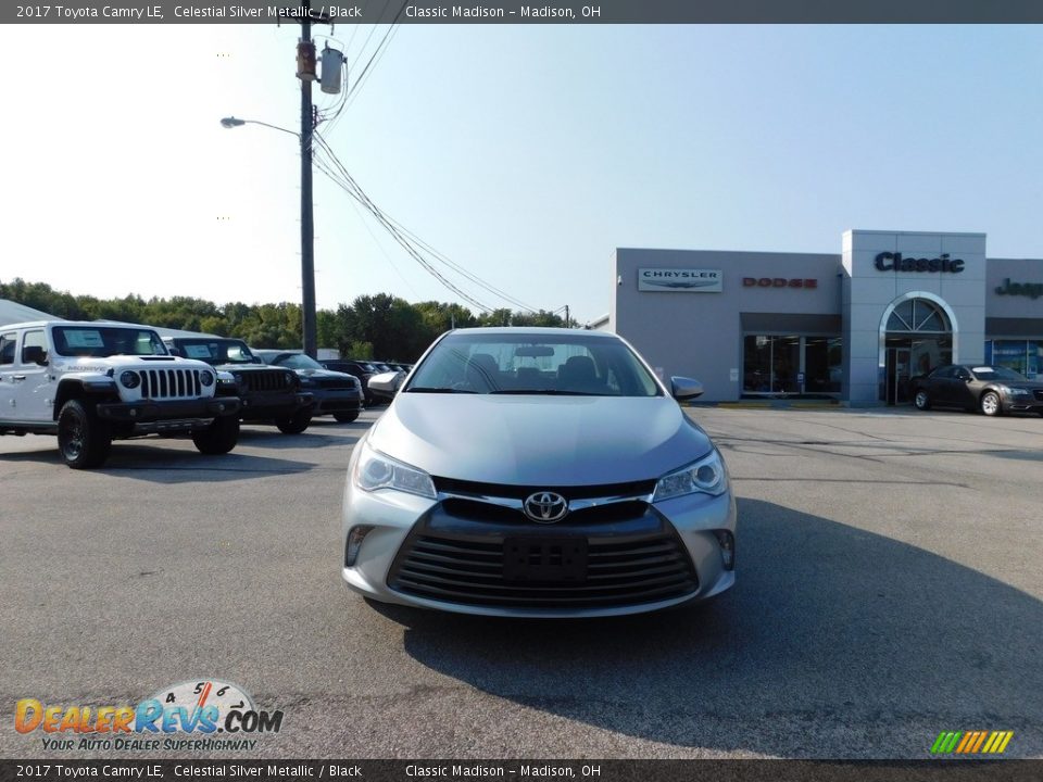 2017 Toyota Camry LE Celestial Silver Metallic / Black Photo #3