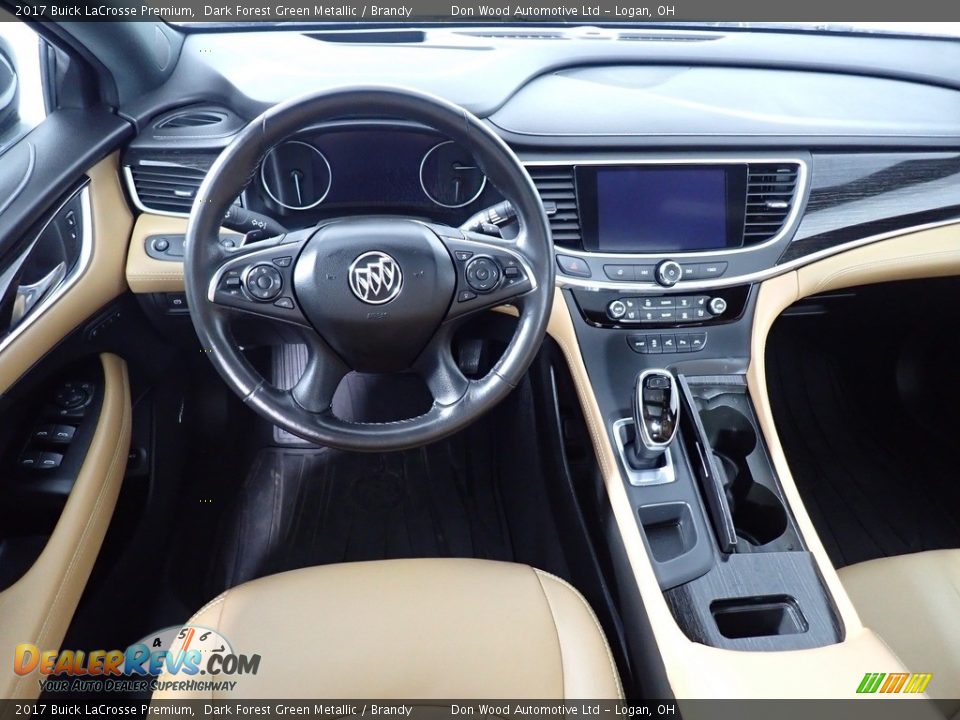 2017 Buick LaCrosse Premium Dark Forest Green Metallic / Brandy Photo #35