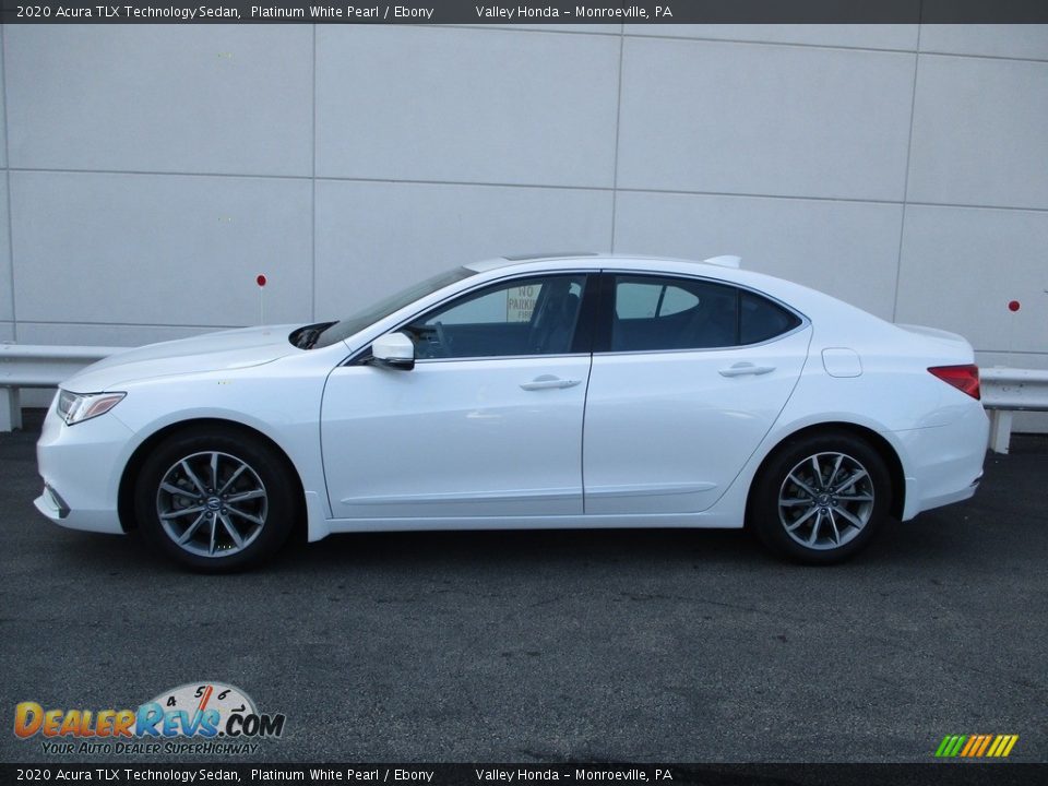 Platinum White Pearl 2020 Acura TLX Technology Sedan Photo #2