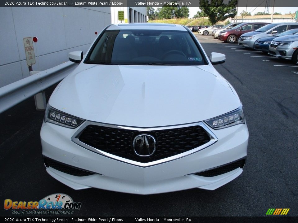 2020 Acura TLX Technology Sedan Platinum White Pearl / Ebony Photo #8