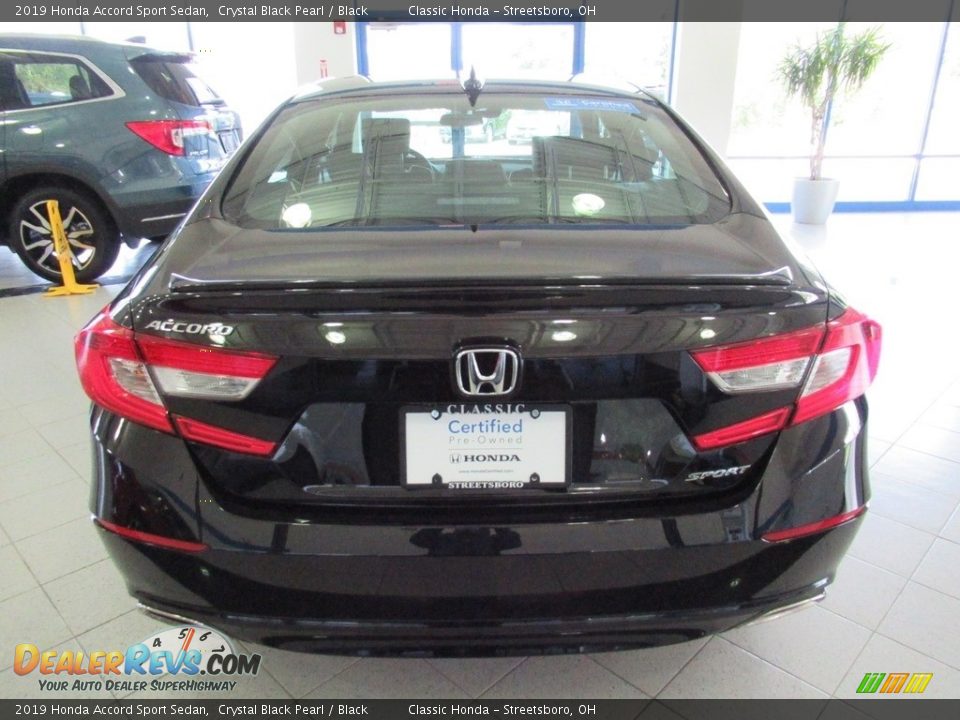 2019 Honda Accord Sport Sedan Crystal Black Pearl / Black Photo #8