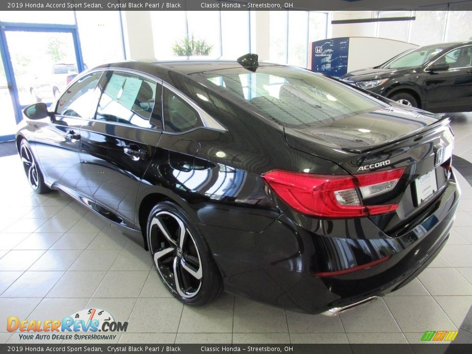 2019 Honda Accord Sport Sedan Crystal Black Pearl / Black Photo #9