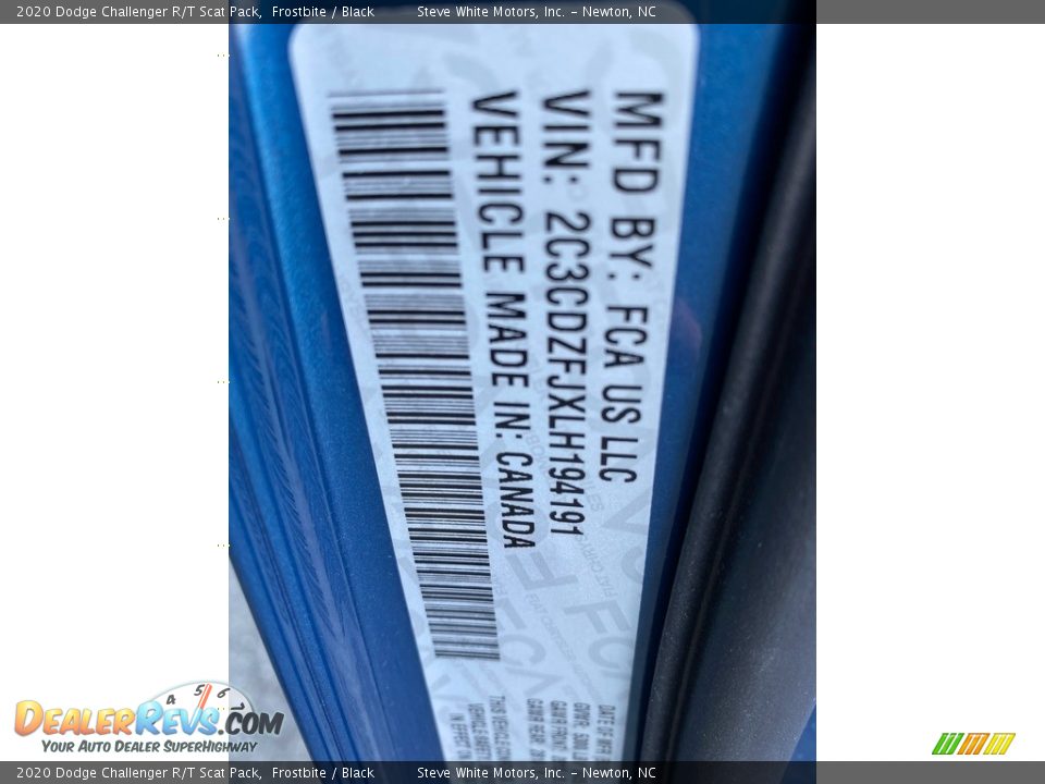 2020 Dodge Challenger R/T Scat Pack Frostbite / Black Photo #28