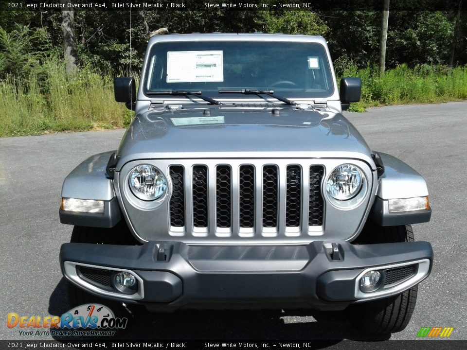 2021 Jeep Gladiator Overland 4x4 Billet Silver Metallic / Black Photo #3