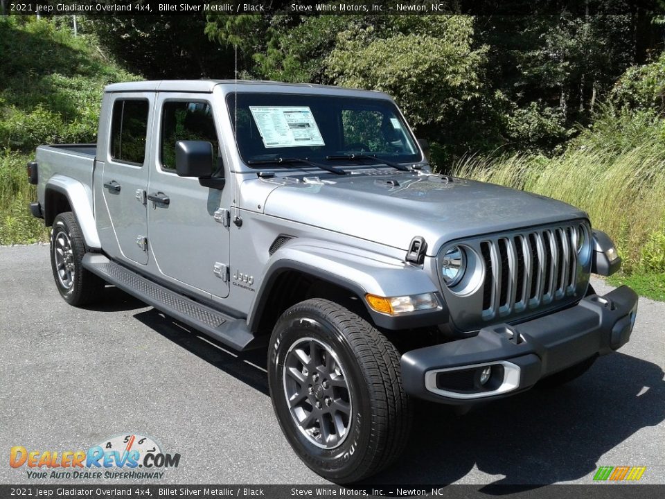 2021 Jeep Gladiator Overland 4x4 Billet Silver Metallic / Black Photo #4