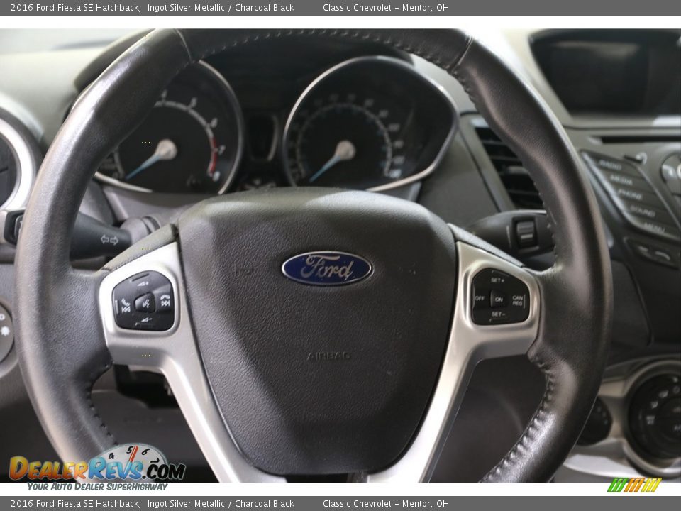 2016 Ford Fiesta SE Hatchback Ingot Silver Metallic / Charcoal Black Photo #7