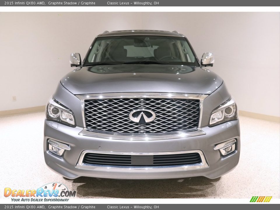 2015 Infiniti QX80 AWD Graphite Shadow / Graphite Photo #2