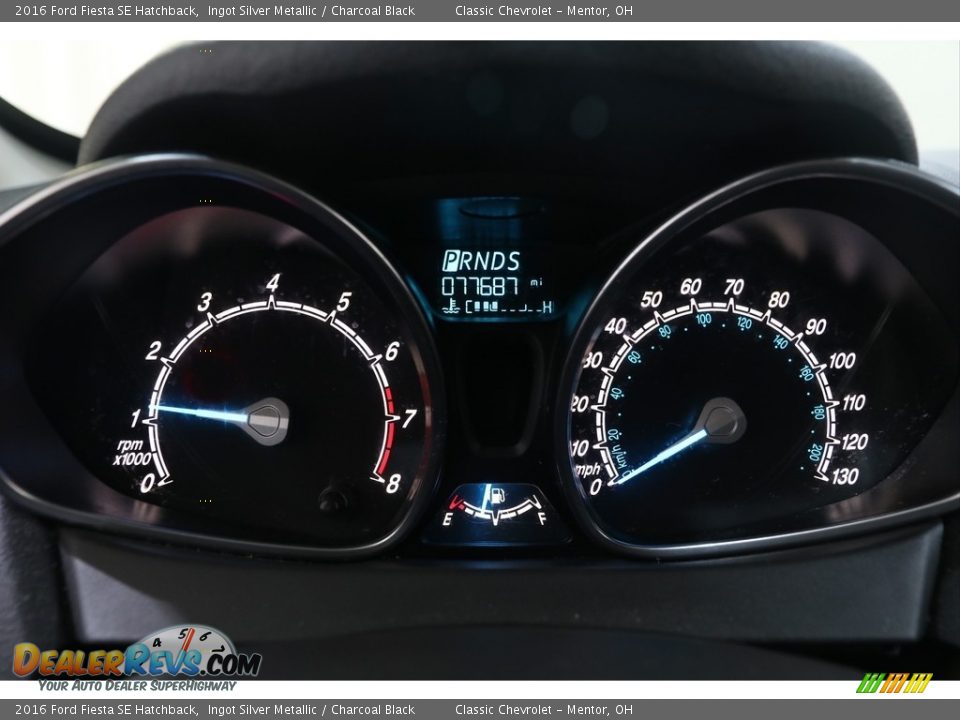 2016 Ford Fiesta SE Hatchback Ingot Silver Metallic / Charcoal Black Photo #8