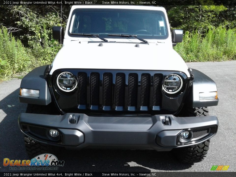 2021 Jeep Wrangler Unlimited Willys 4x4 Bright White / Black Photo #3