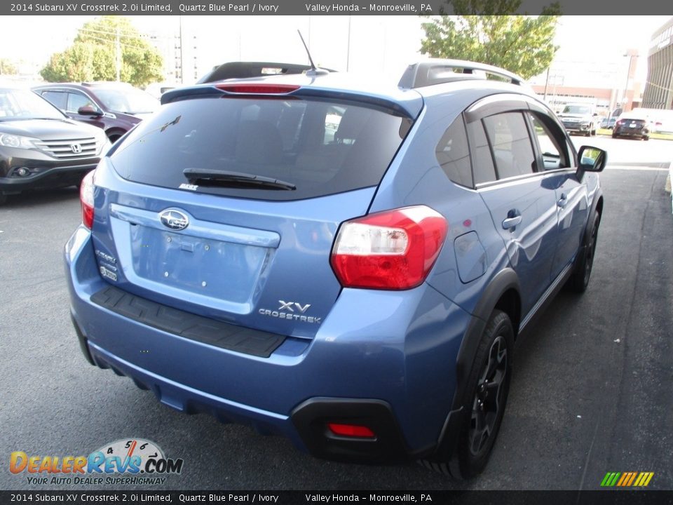 2014 Subaru XV Crosstrek 2.0i Limited Quartz Blue Pearl / Ivory Photo #6