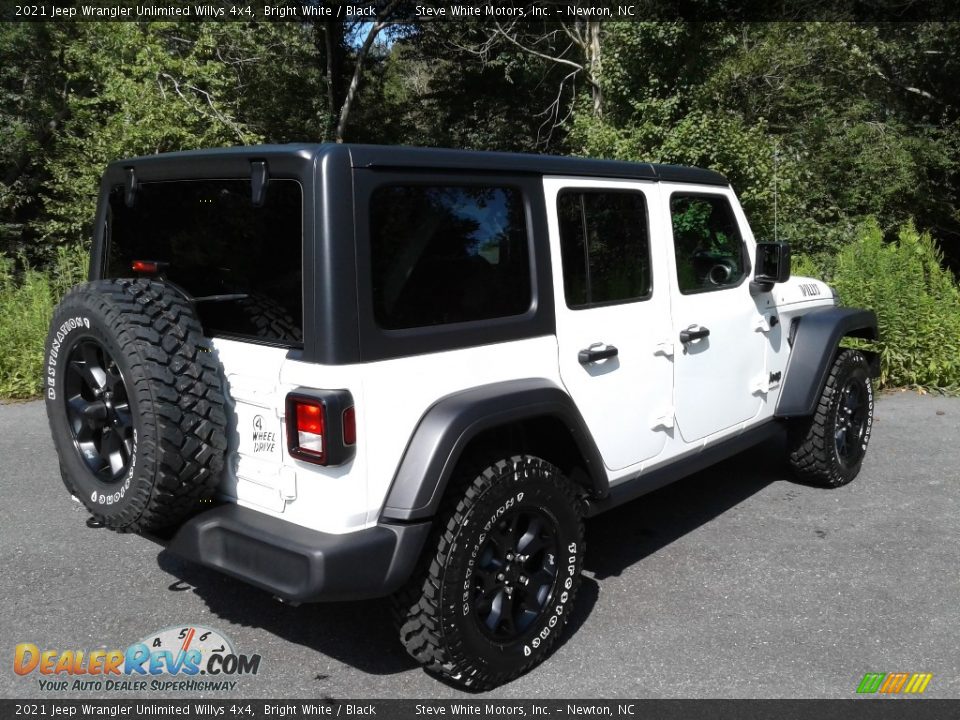 2021 Jeep Wrangler Unlimited Willys 4x4 Bright White / Black Photo #6