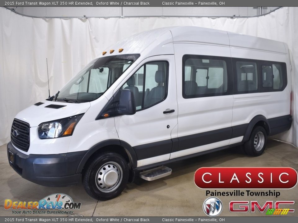 2015 Ford Transit Wagon XLT 350 HR Extended Oxford White / Charcoal Black Photo #1