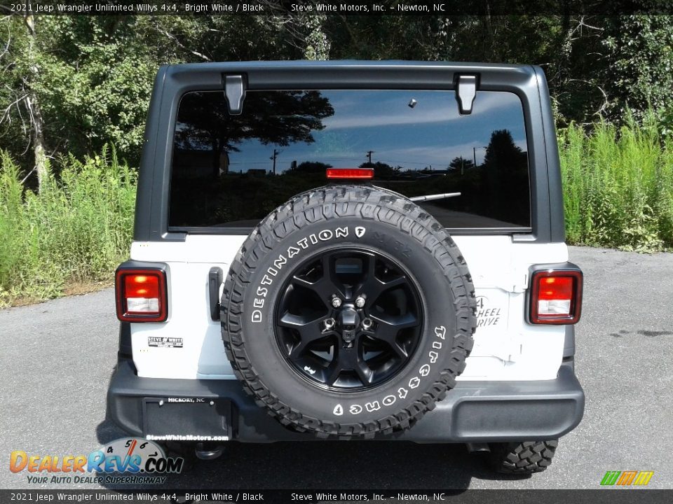 2021 Jeep Wrangler Unlimited Willys 4x4 Bright White / Black Photo #7