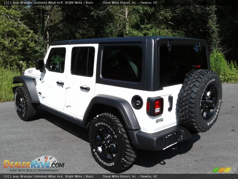 2021 Jeep Wrangler Unlimited Willys 4x4 Bright White / Black Photo #8