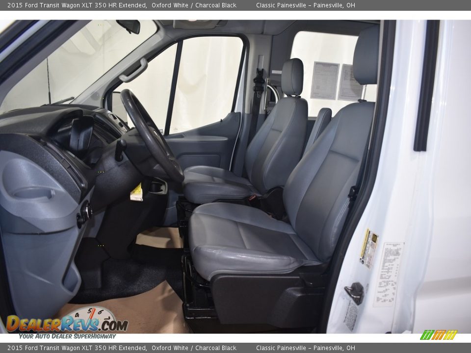 2015 Ford Transit Wagon XLT 350 HR Extended Oxford White / Charcoal Black Photo #6