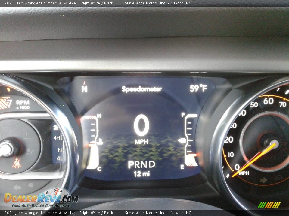 2021 Jeep Wrangler Unlimited Willys 4x4 Bright White / Black Photo #20