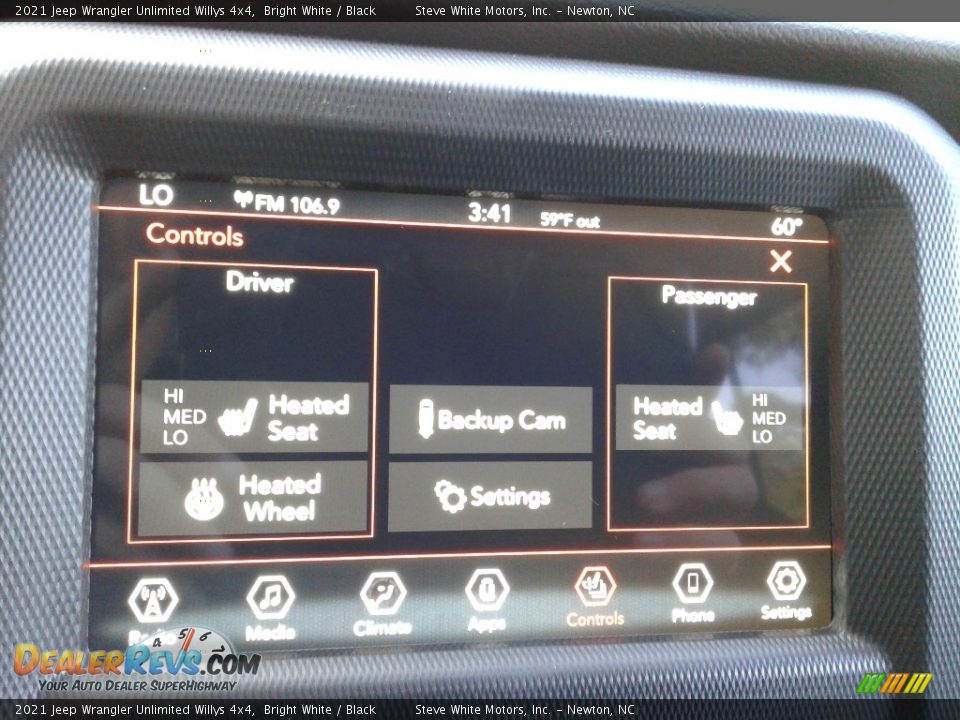 2021 Jeep Wrangler Unlimited Willys 4x4 Bright White / Black Photo #22