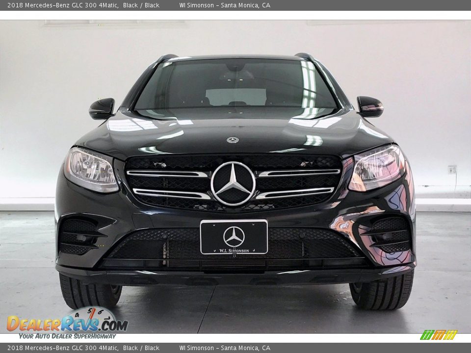 2018 Mercedes-Benz GLC 300 4Matic Black / Black Photo #2