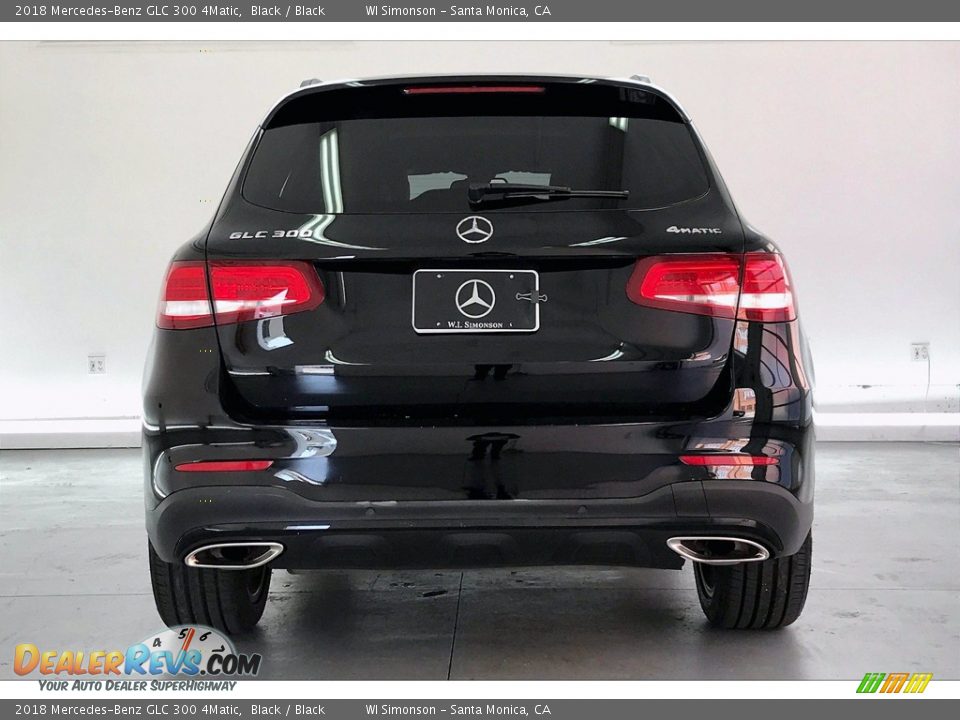 2018 Mercedes-Benz GLC 300 4Matic Black / Black Photo #3