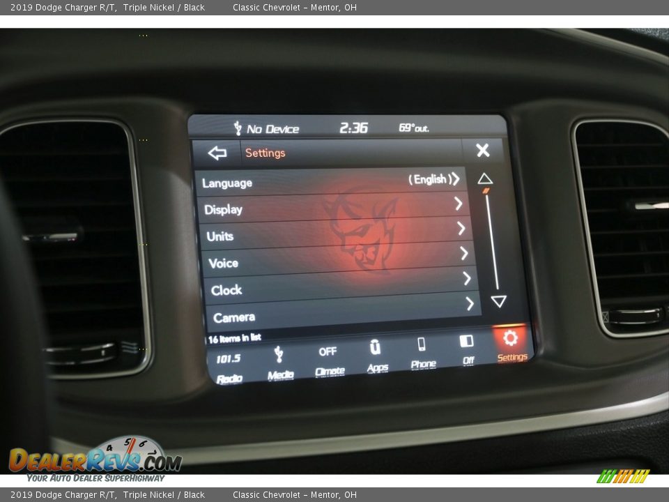 2019 Dodge Charger R/T Triple Nickel / Black Photo #18