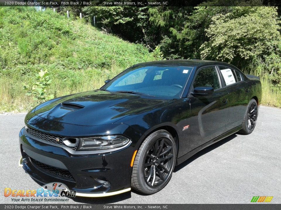 2020 Dodge Charger Scat Pack Pitch Black / Black Photo #2