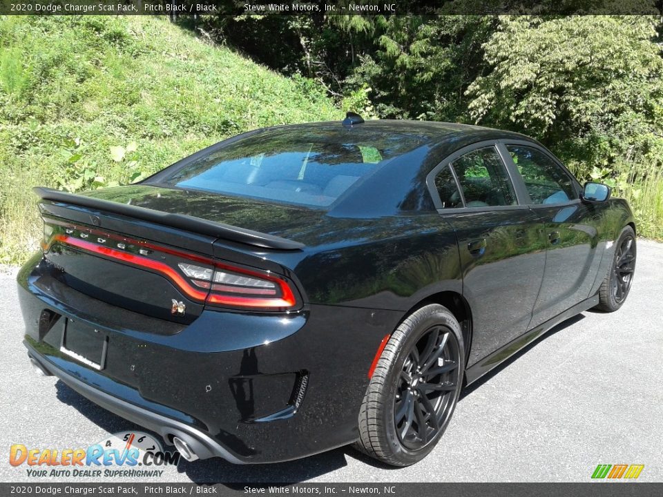 2020 Dodge Charger Scat Pack Pitch Black / Black Photo #6