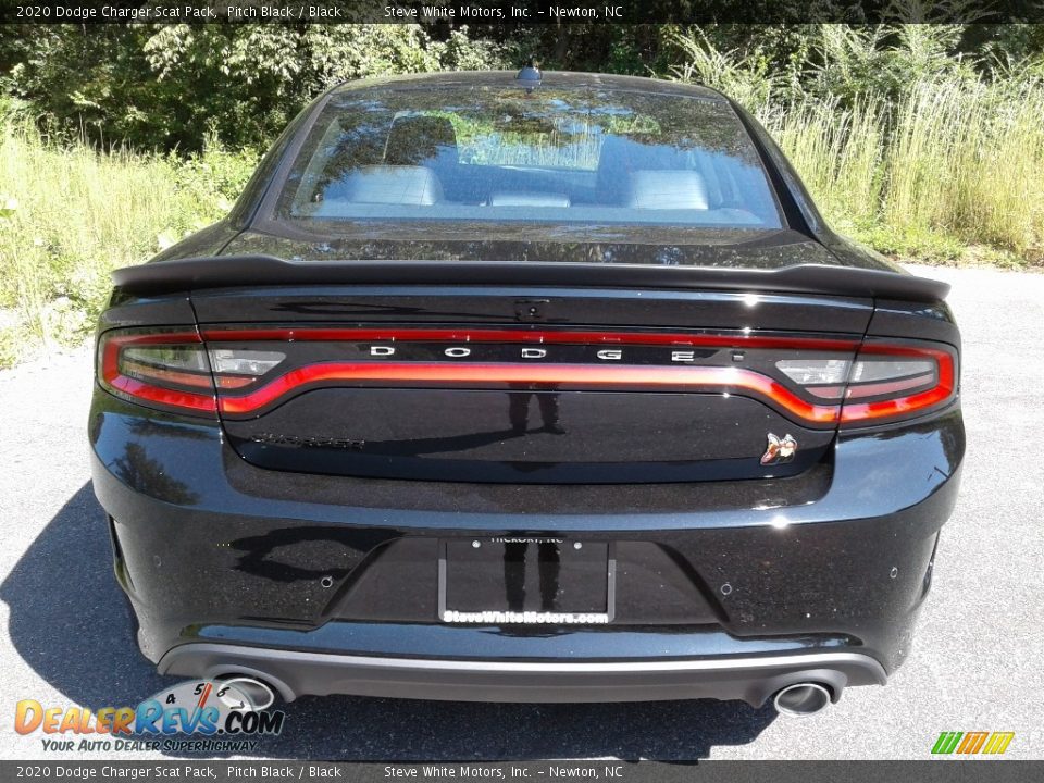 2020 Dodge Charger Scat Pack Pitch Black / Black Photo #7