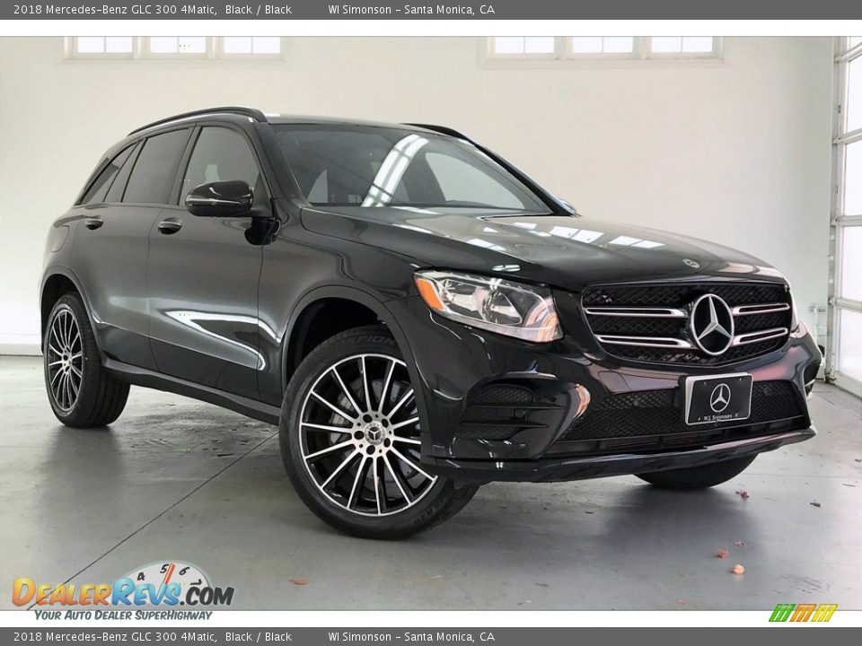 2018 Mercedes-Benz GLC 300 4Matic Black / Black Photo #34