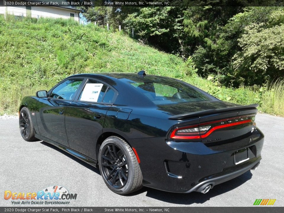 2020 Dodge Charger Scat Pack Pitch Black / Black Photo #8