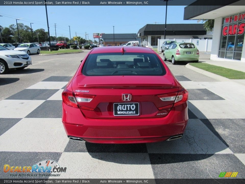 2019 Honda Accord Sport Sedan San Marino Red / Black Photo #4