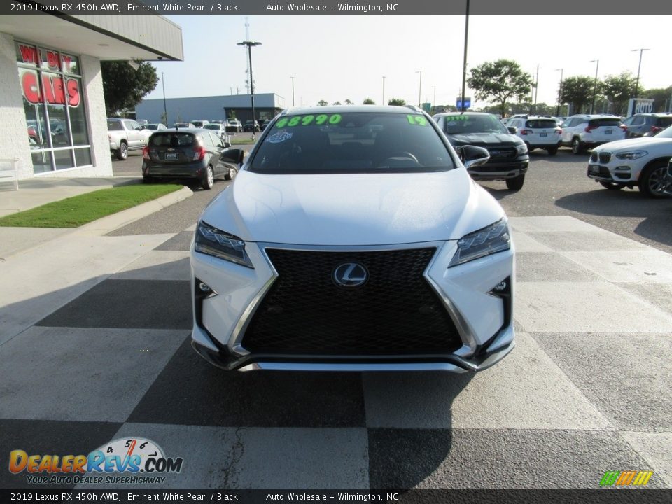 2019 Lexus RX 450h AWD Eminent White Pearl / Black Photo #2