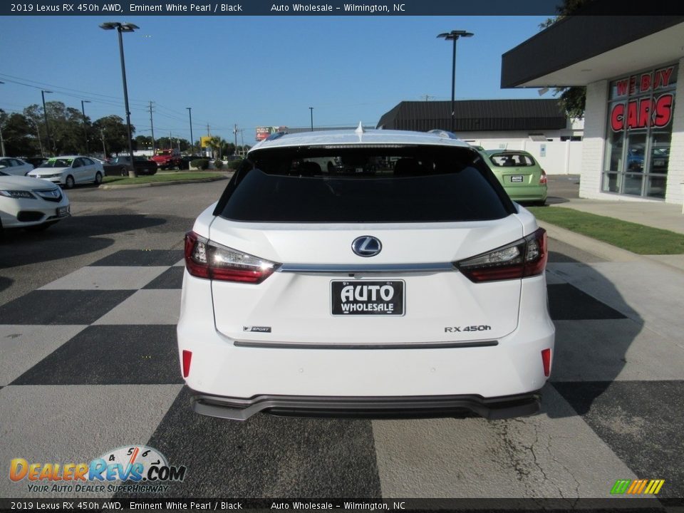 2019 Lexus RX 450h AWD Eminent White Pearl / Black Photo #4