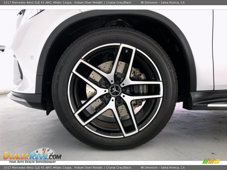 2017 Mercedes-Benz GLE 43 AMG 4Matic Coupe Iridium Silver Metallic / Crystal Grey/Black Photo #8
