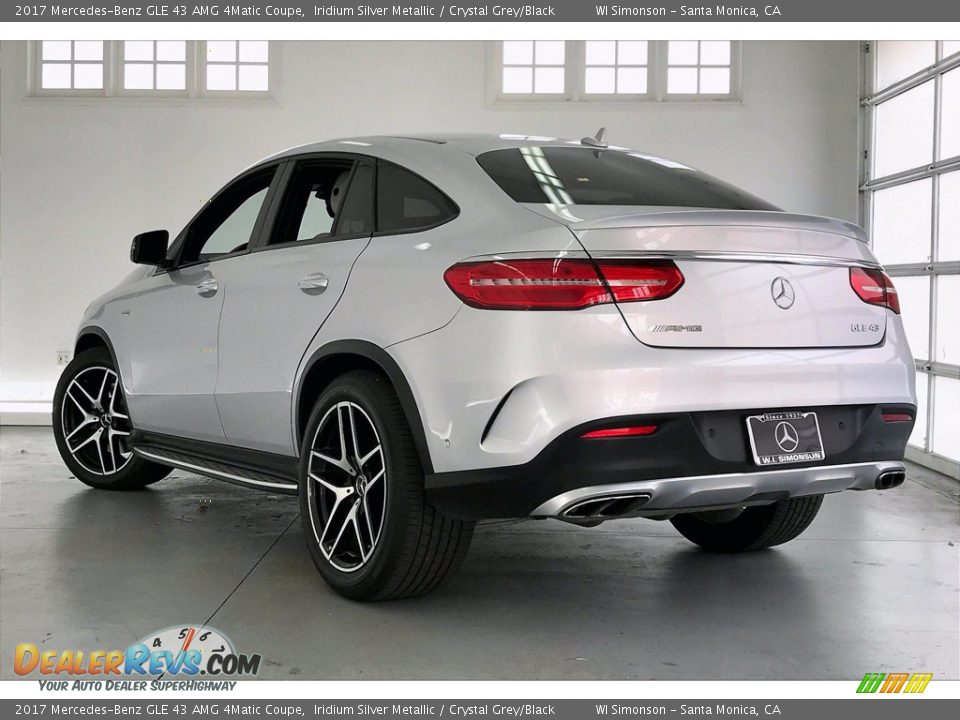 2017 Mercedes-Benz GLE 43 AMG 4Matic Coupe Iridium Silver Metallic / Crystal Grey/Black Photo #10