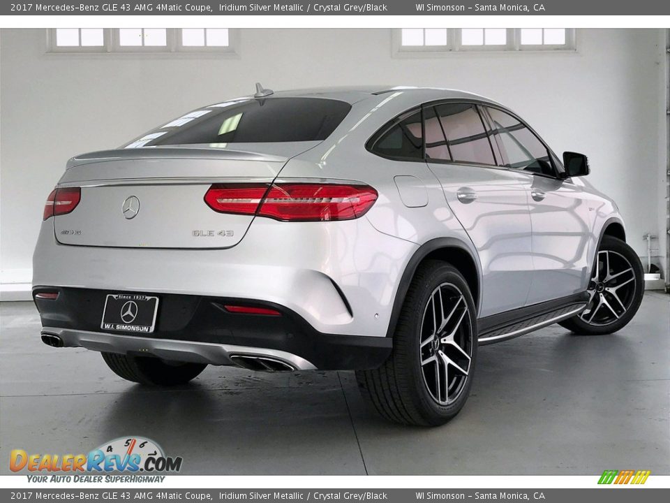 2017 Mercedes-Benz GLE 43 AMG 4Matic Coupe Iridium Silver Metallic / Crystal Grey/Black Photo #16