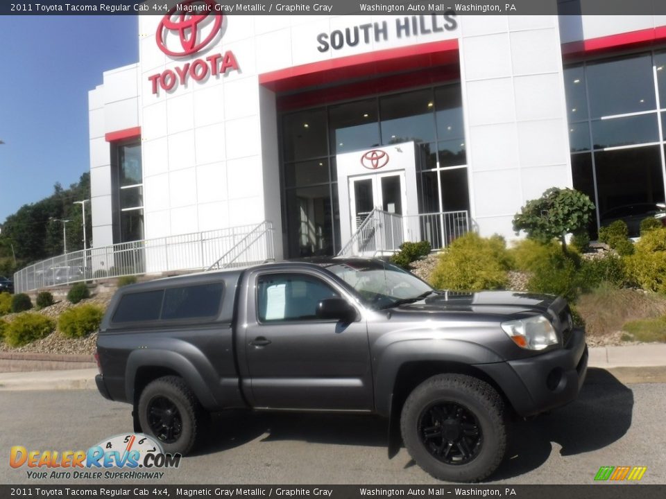 2011 Toyota Tacoma Regular Cab 4x4 Magnetic Gray Metallic / Graphite Gray Photo #2