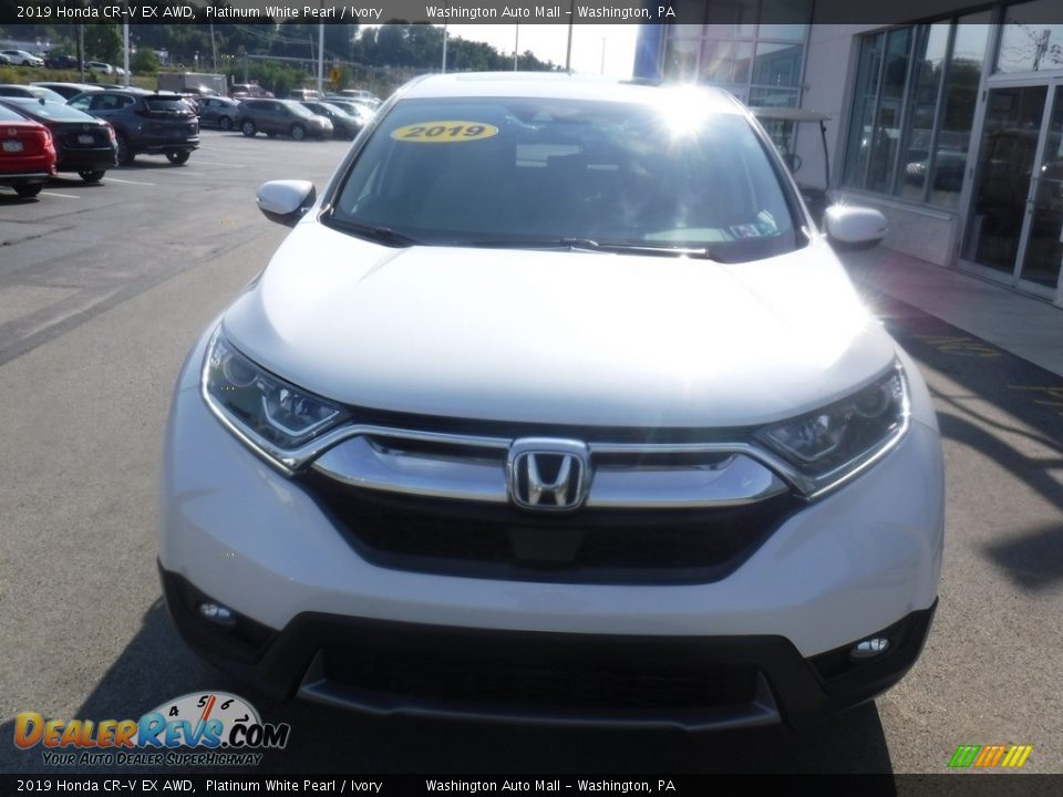 2019 Honda CR-V EX AWD Platinum White Pearl / Ivory Photo #5