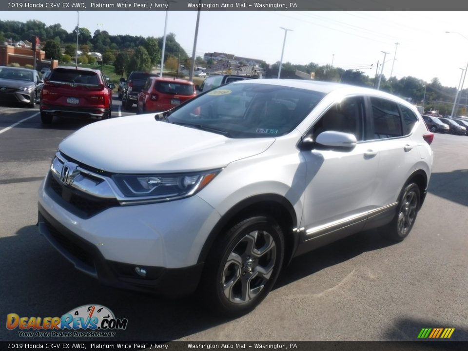 2019 Honda CR-V EX AWD Platinum White Pearl / Ivory Photo #6