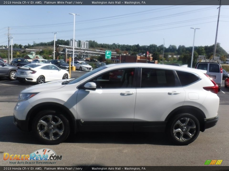 2019 Honda CR-V EX AWD Platinum White Pearl / Ivory Photo #7