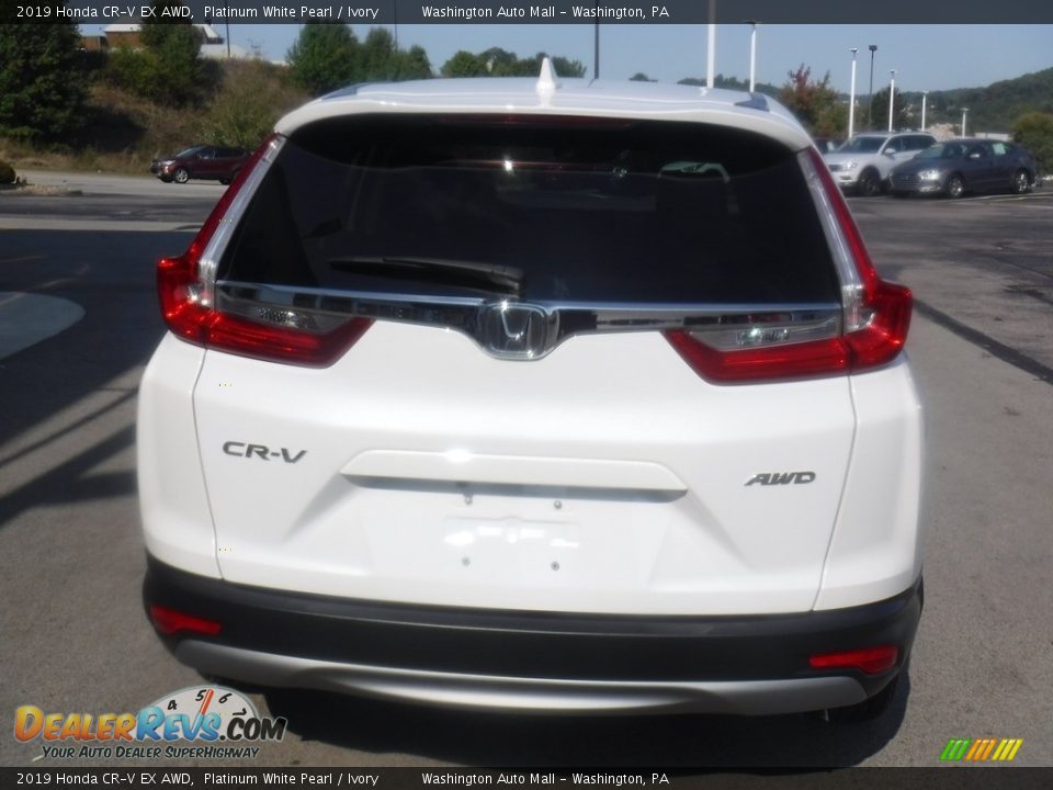 2019 Honda CR-V EX AWD Platinum White Pearl / Ivory Photo #9