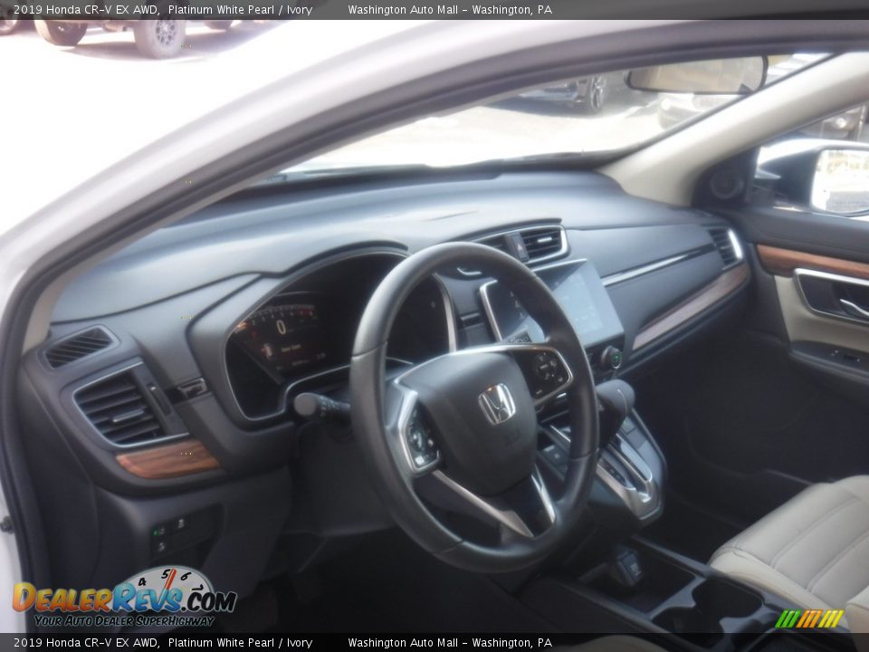 2019 Honda CR-V EX AWD Platinum White Pearl / Ivory Photo #14