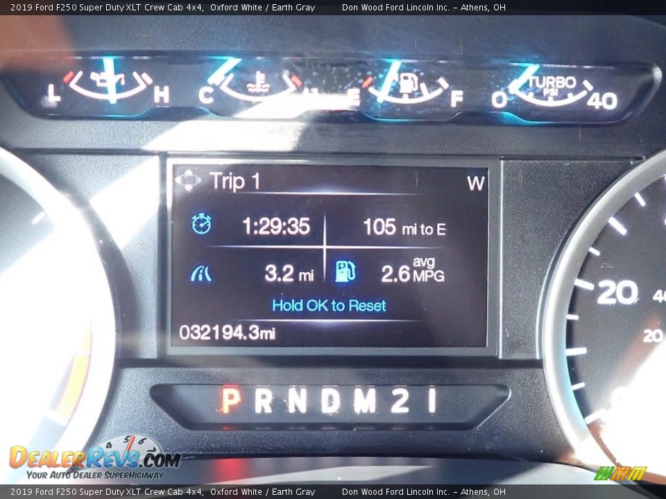 2019 Ford F250 Super Duty XLT Crew Cab 4x4 Oxford White / Earth Gray Photo #27