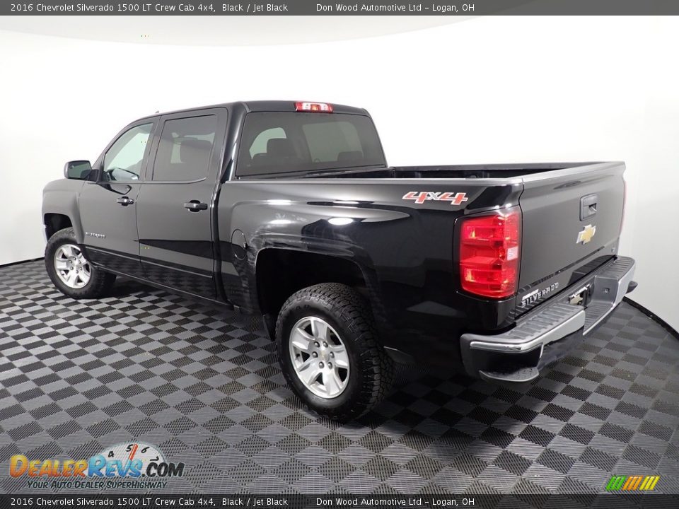 2016 Chevrolet Silverado 1500 LT Crew Cab 4x4 Black / Jet Black Photo #10