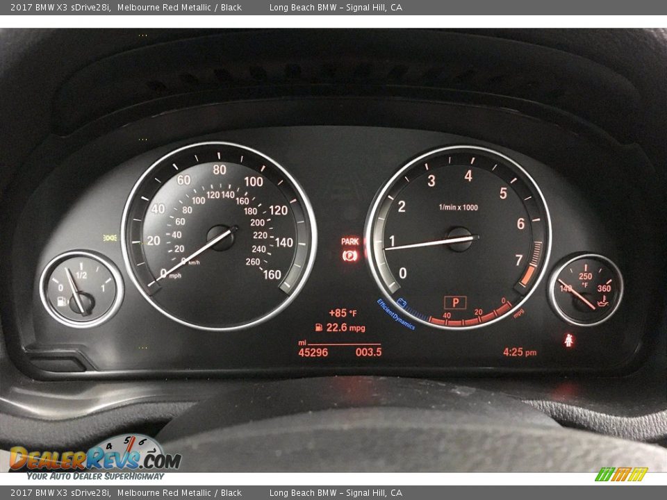 2017 BMW X3 sDrive28i Gauges Photo #20