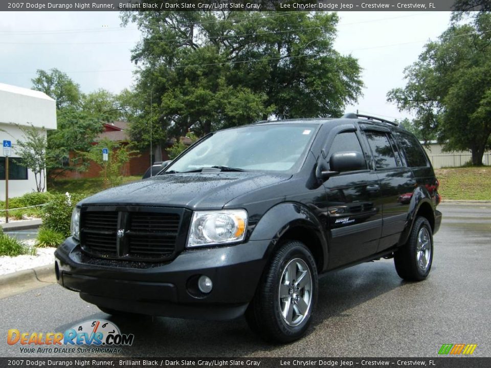 2007 Dodge Durango Night Runner Brilliant Black / Dark Slate Gray/Light Slate Gray Photo #1