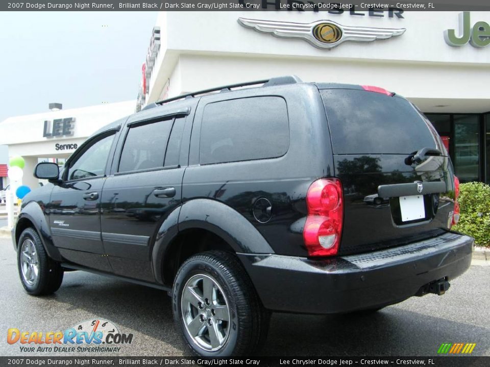 2007 Dodge Durango Night Runner Brilliant Black / Dark Slate Gray/Light Slate Gray Photo #3