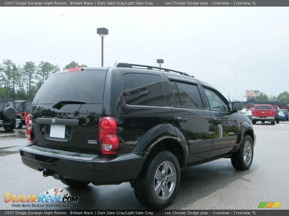 2007 Dodge Durango Night Runner Brilliant Black / Dark Slate Gray/Light Slate Gray Photo #5