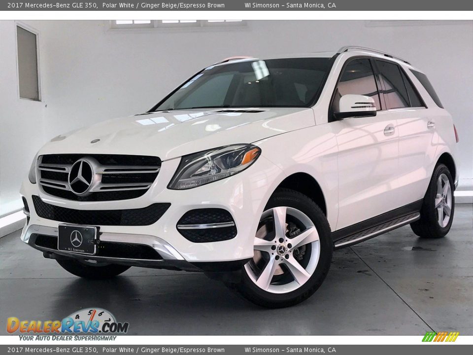 2017 Mercedes-Benz GLE 350 Polar White / Ginger Beige/Espresso Brown Photo #12