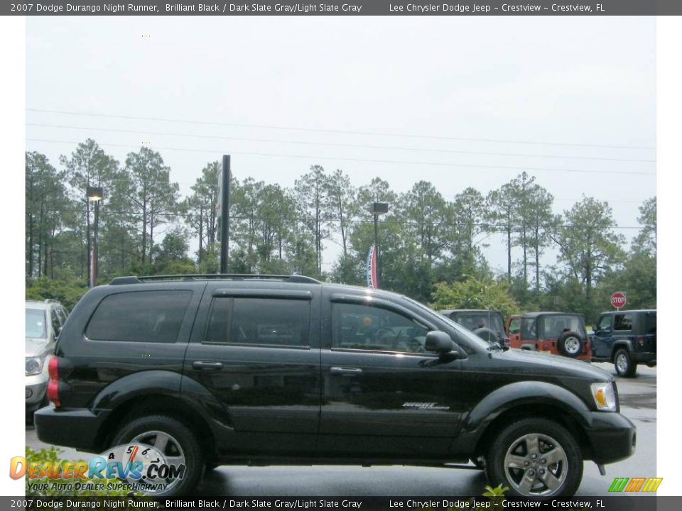 2007 Dodge Durango Night Runner Brilliant Black / Dark Slate Gray/Light Slate Gray Photo #6